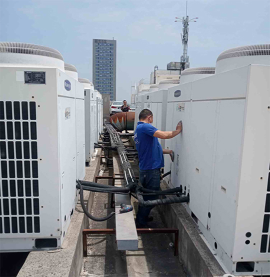 德钦中央空调制热和不制冷系统维修方法